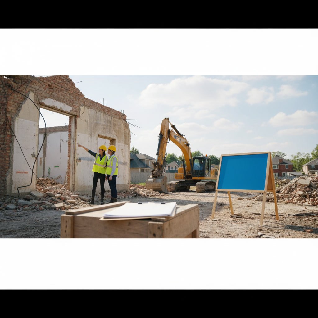 Utility shut-off and safety preparation for residential light demolition work